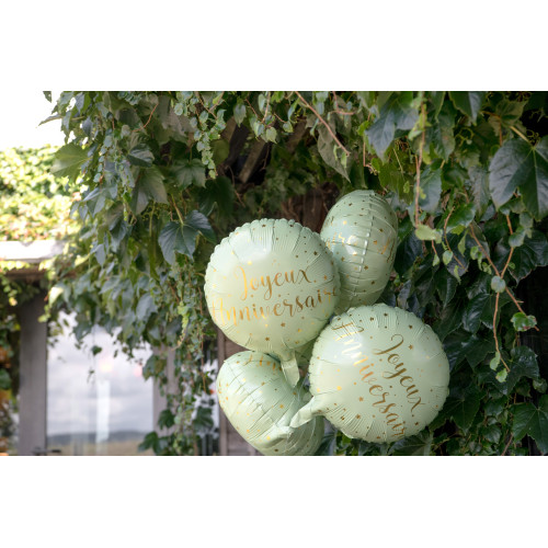 BALLON ALU JOYEUX ANNIVERSAIRE