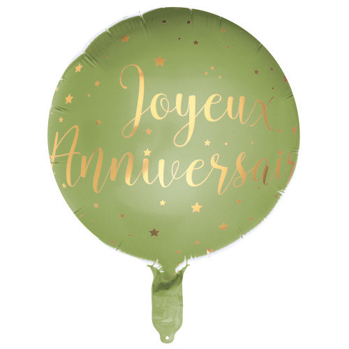 BALLON ALU JOYEUX ANNIVERSAIRE