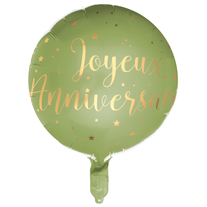 BALLON ALU JOYEUX ANNIVERSAIRE