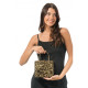 SAC VELOURS NOIR ET SEQUINS OR
