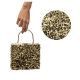 SAC VELOURS NOIR ET SEQUINS OR