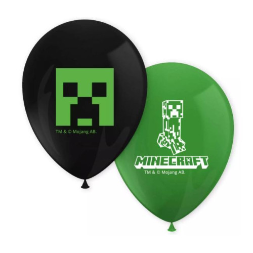 8 BALLONS MINECRAFT