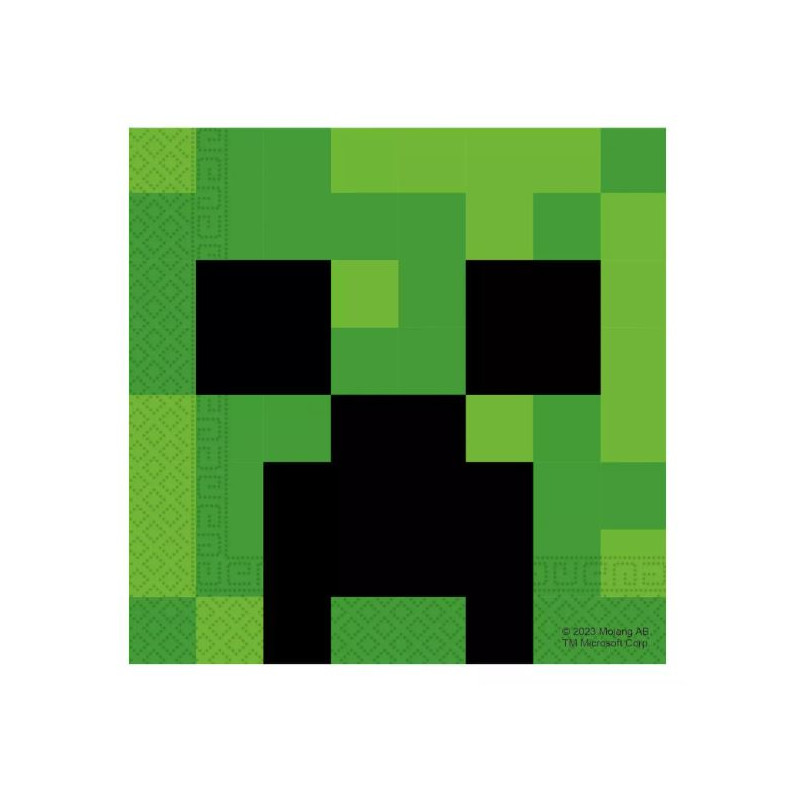 20 SERVIETTES MINECRAFT 33X33CM