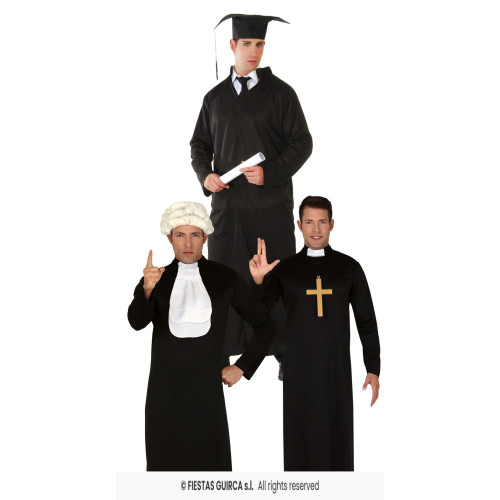 COSTUME ÉTUDIANT/PRÊTRE/JUGE M