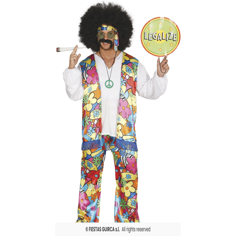 COSTUME HIPPIE RAINBOW S