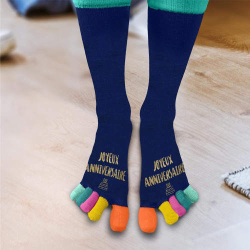 CHAUSSETTE A ORTEIL ANNIVERSAIRE
