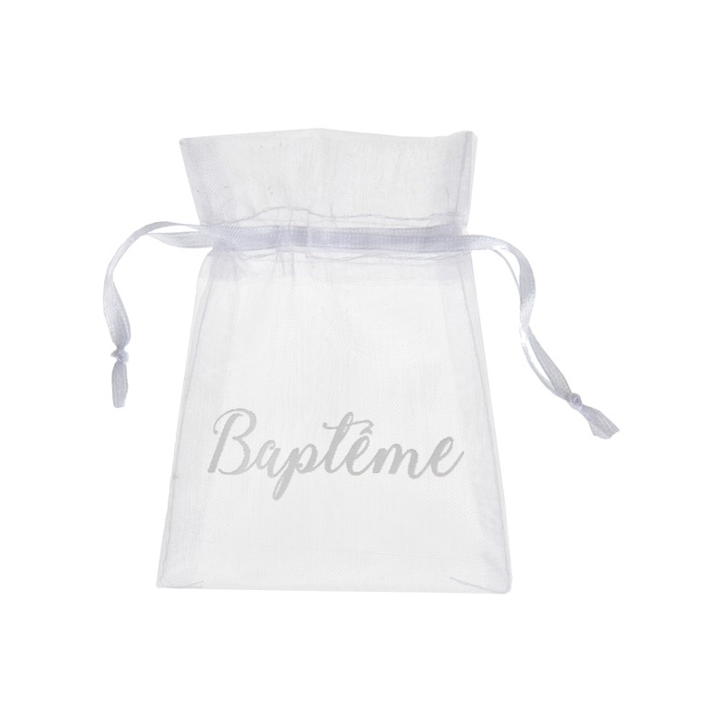 6 SACHETS BAPTÊME BLANC