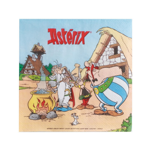 20 SERVIETTES PAPIER ASTERIX