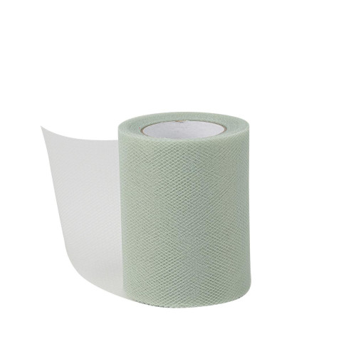 TULLE 8CM/20M VERT SAUGE
