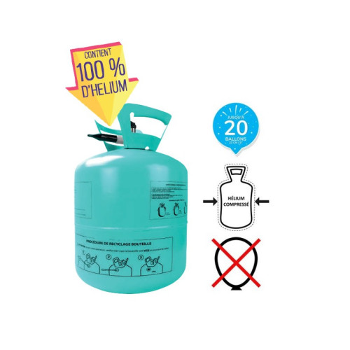 BOUTEILLE HELIUM JETABLE 20 BALLONS