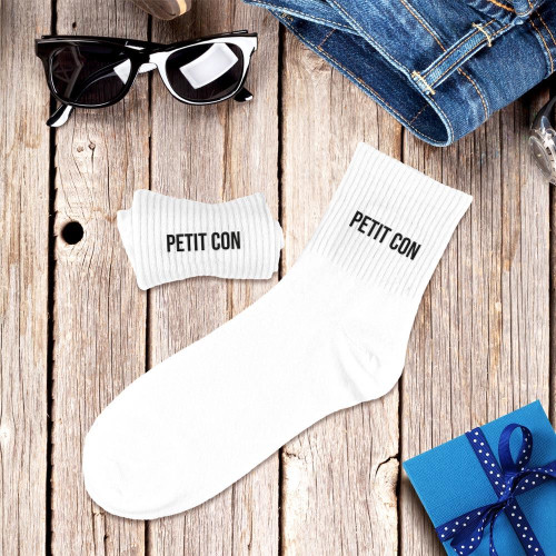 CHAUSSETTES BLANCHES PTIT CON HOMME