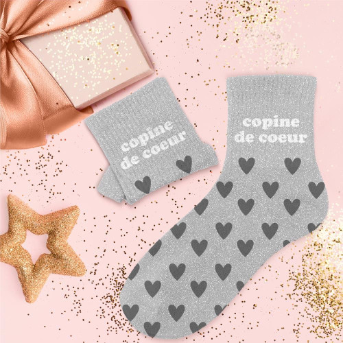 CHAUSSETTES PAILLETTES COPINE DE COEUR