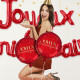 BALLON METAL PARTY ROUGE
