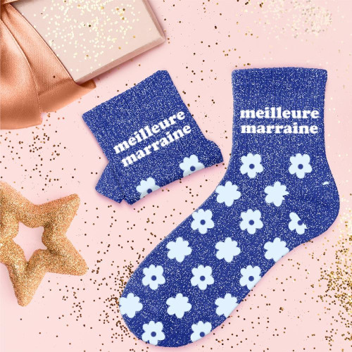 CHAUSSETTES PAILLETTES MEILLEUE MARRAINE
