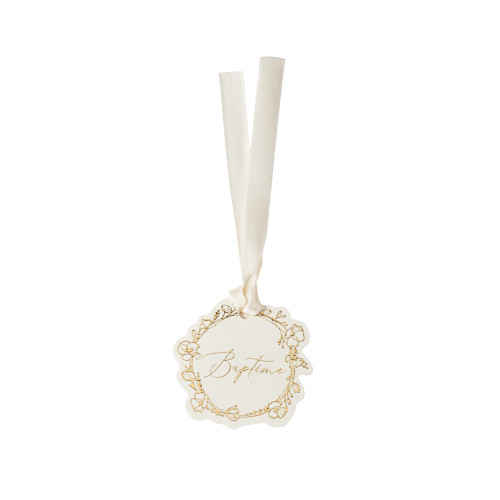 10 ETIQUETTES BAPTEME CREME