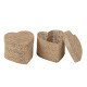 2 BOÎTES CŒUR JUTE 6X4,5X6CM