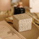 2 BOÎTES CARRÉES JUTE 5X5X5CM