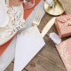 10 CORNETS JOLIS BRINS PAPIER OR ET BLANC