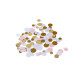 CONFETTIS PAPIER ROSE,BLANC OR