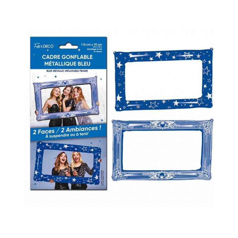 CADRE GONFLABLE METALLIQUE BLEU