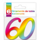ORNEMENT DE TABLE 60 ANS