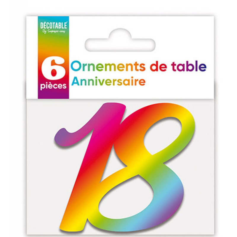 ORNEMENT DE TABLE 18 ANS