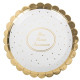 8 ASSIETTES MON 1ER ANNIVERSAIRE OR