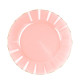 6 ASSIETTES PLAST.ROSE/OR
