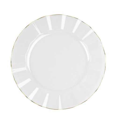 6 ASSIETTES PLAST.TRANSPARENT OR