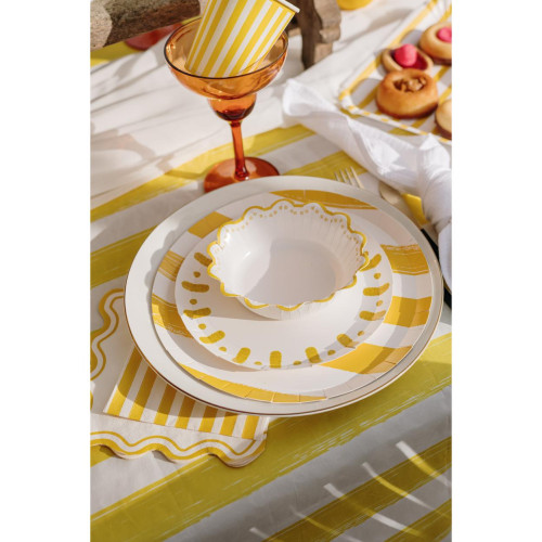 6 GOBELETS MITCH&amp;MATCH JAUNE/BLEU