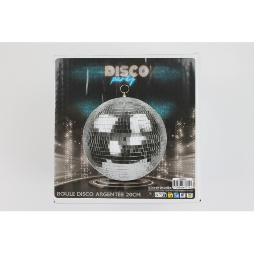 BOULE DISCO SILVER 20CM
