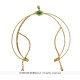 DIADEME MOYEN AGE DOREE