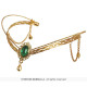 DIADEME MOYEN AGE DOREE