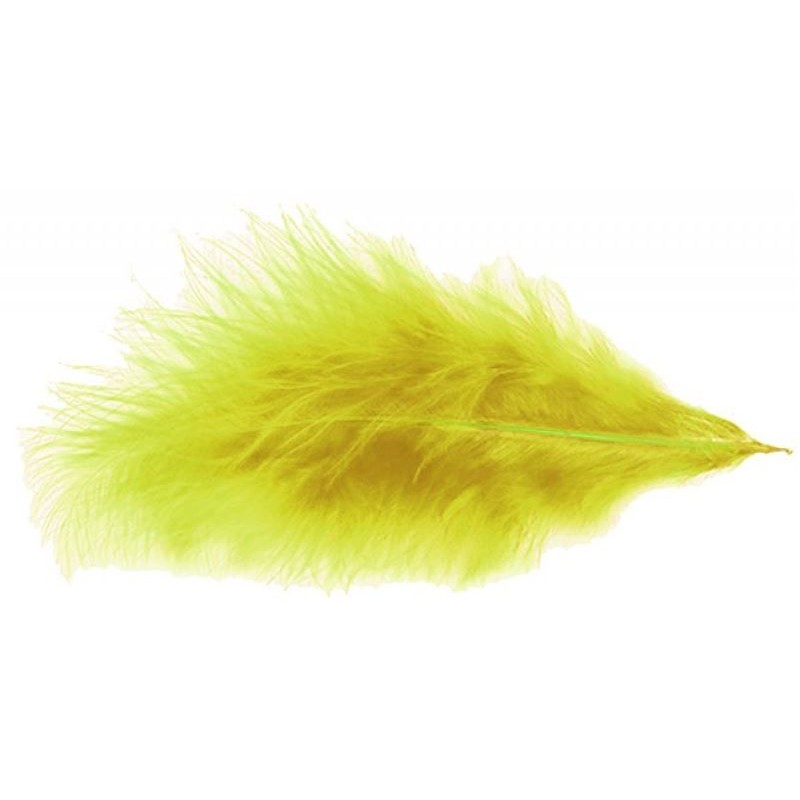 PLUMES 10GR JAUNE 5-10CM