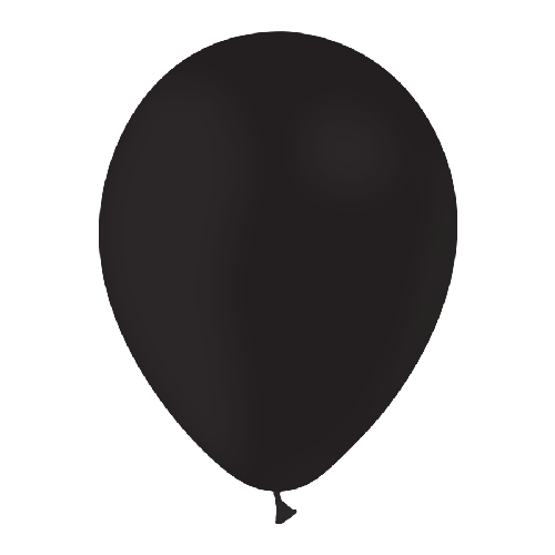 25 BALLONS 13CM NOIR