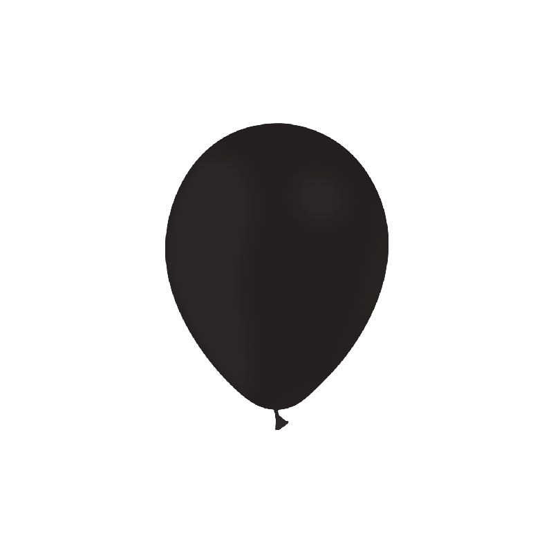 25 BALLONS 13CM NOIR