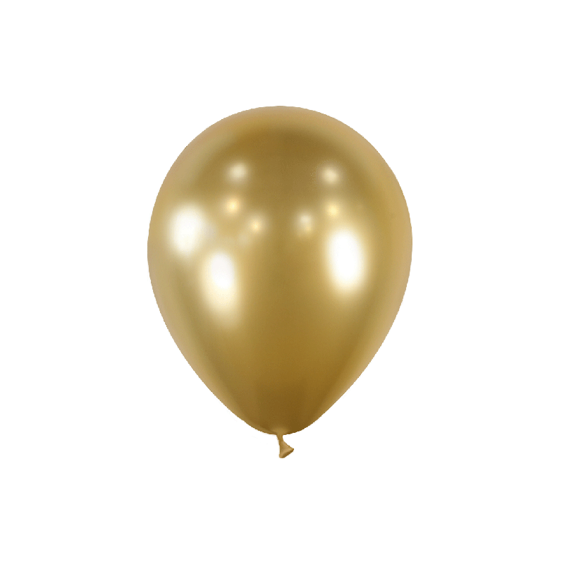 25 BALLONS 13CM BRILLANT OR