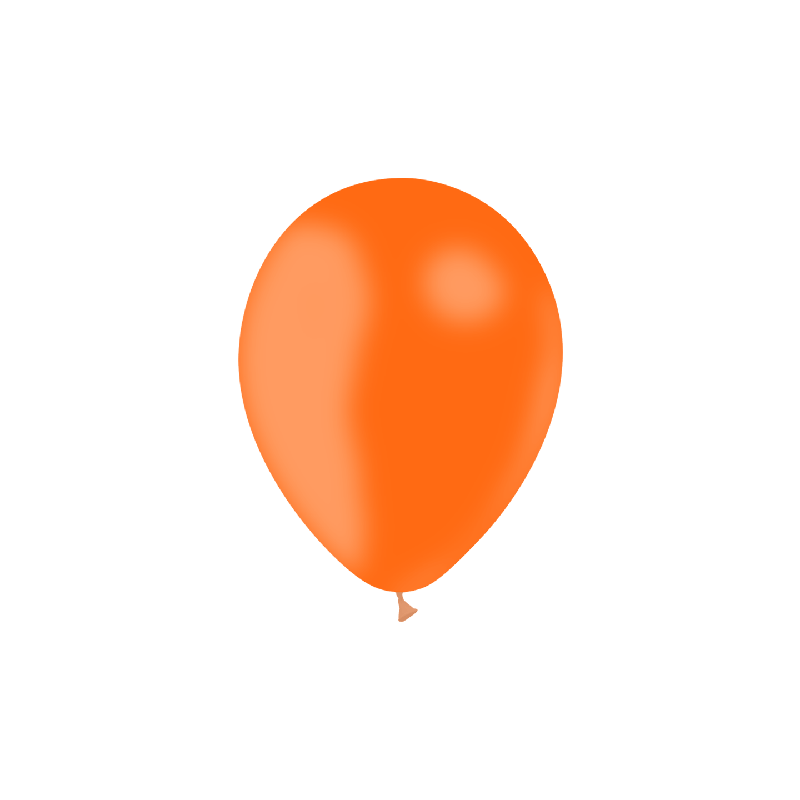 25 BALLONS 13CM ORANGE