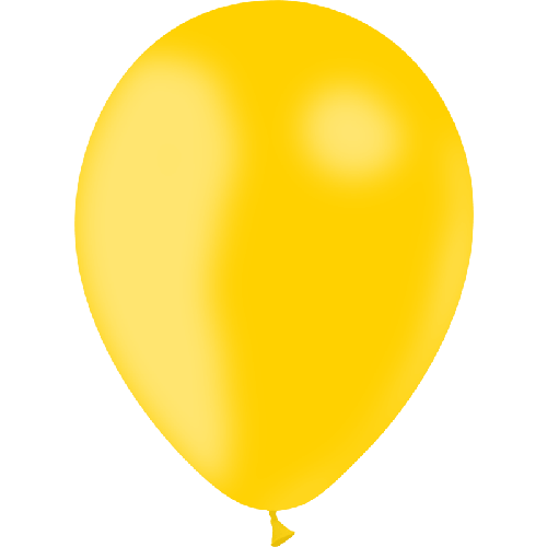 10 BALLONS 30CM OR JAUNE