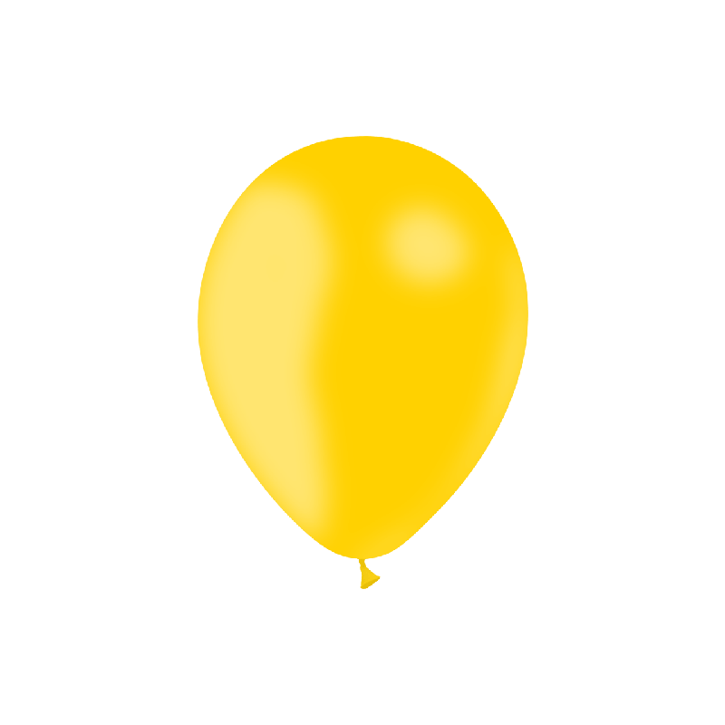 10 BALLONS 30CM OR JAUNE