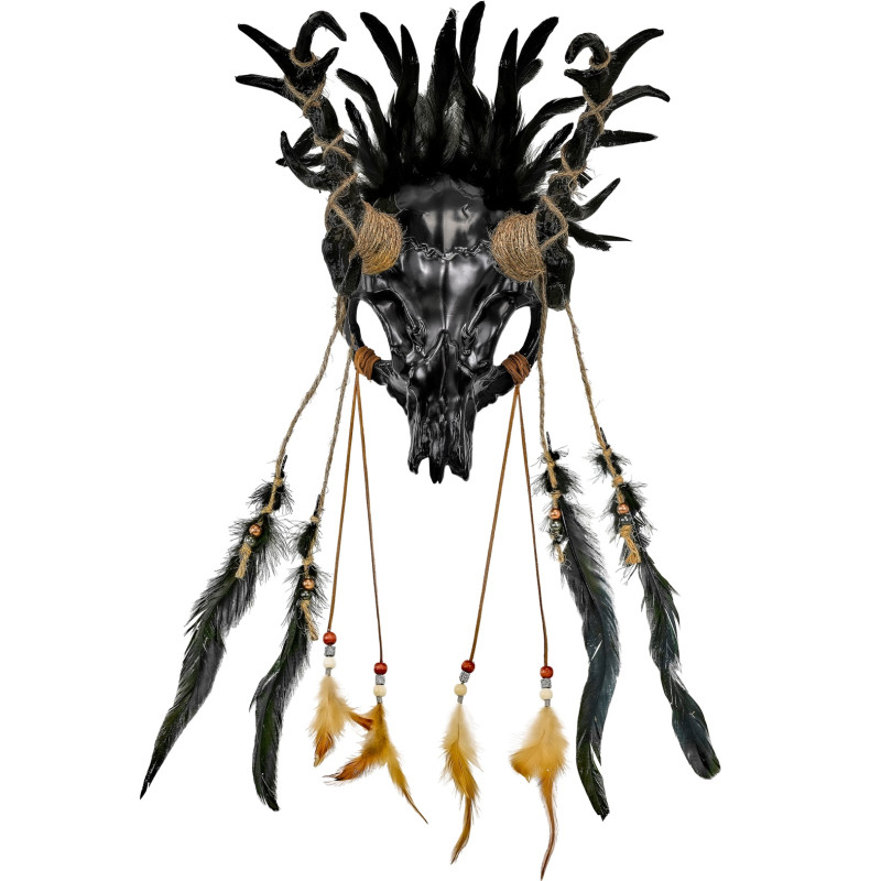 MASQUE CHAMAN TAUREAU CRÂNE