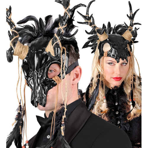MASQUE CHAMAN TAUREAU CRÂNE