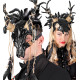 MASQUE CHAMAN TAUREAU CRÂNE