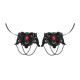 2 MANCHETTES GOTHIQUES NOIRES