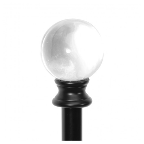 CANNE METAL BOULE DE CRISTAL
