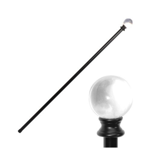 CANNE METAL BOULE DE CRISTAL