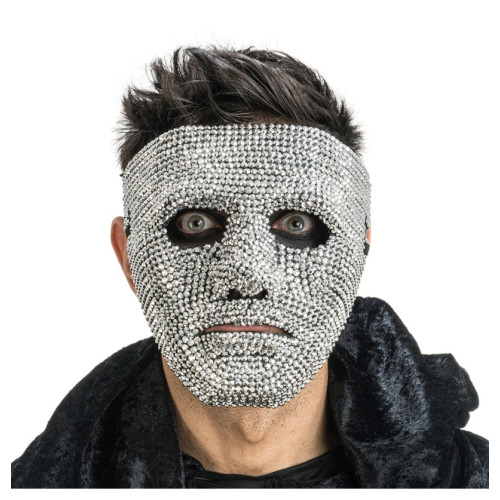 MASQUE NO ID STRASS ARGENT