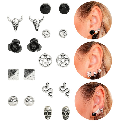 ASSORTIMENT DE 9 BOUCLES D’OREILLES