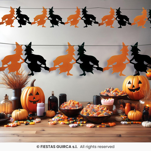 GUIRLANDE SORCIERES 19X300CM