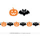 GUIRLANDE CHAUVE SOURIS/CITROUILLE